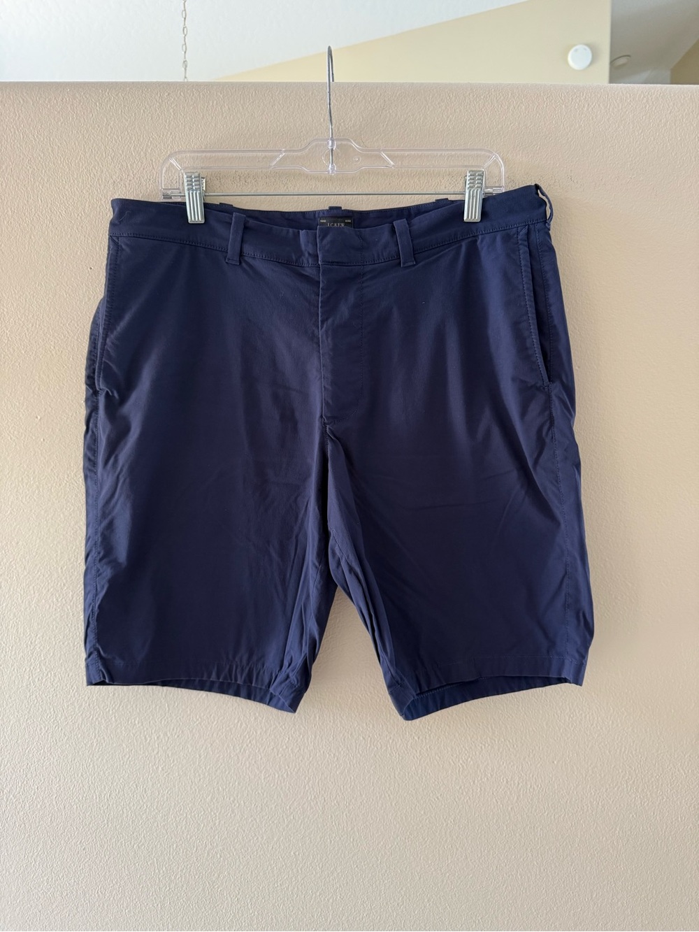 J. Crew Men’s Navy Flat-Front Stretch Performance Shorts